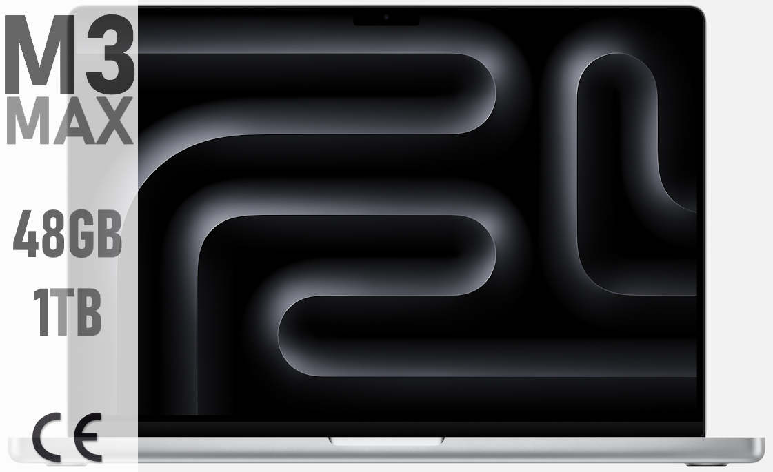 Apple MacBook Pro 16' (2023) (M3 MAX 16C CPU, 40C GPU, 2023) 48GB 1TB SSD Silver MUW73