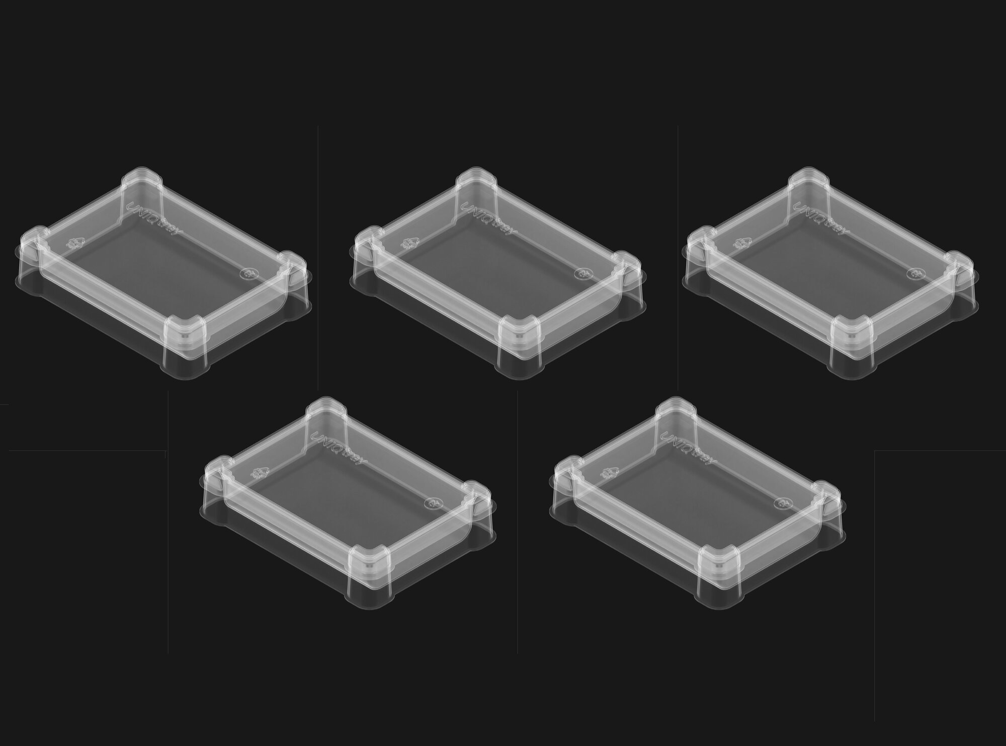 Набор игронайзеров Meeple House: Универсальный модуль Token ONE прозрачный 5 шт.