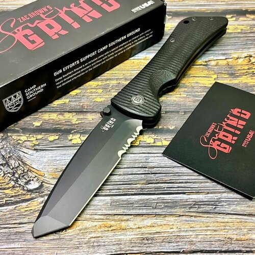 фото Нож складной southern grind sg20199 bad monkey, 14c28n sandvik tanto partserrated blade, g10 handle нет бренда