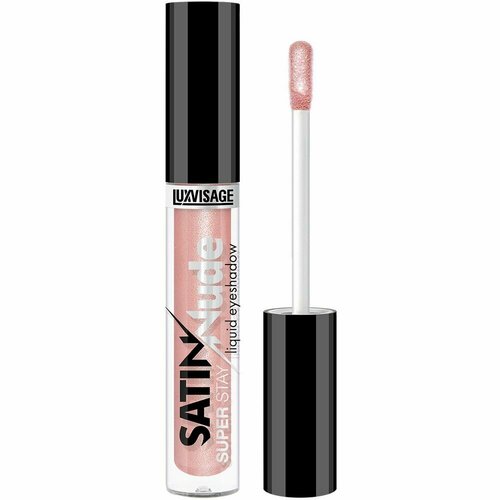 фото Тени для век жидкие luxvisage satin nude super stay (203 powder rose)