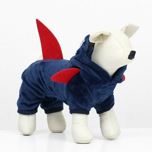 Комбинезон Акула с капюшоном размер XS ДС 20 см ОГ 30 см ОШ 20 см синий 1213₽