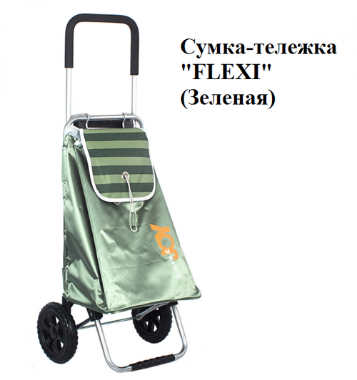 Сумка-тележка Joy Home G-F45G, 30 л, 39.5х102х32 см, ручная кладь, зеленый