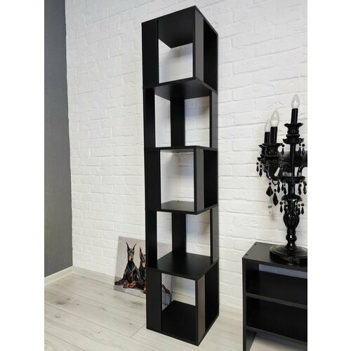 Стеллаж высокий деревянный