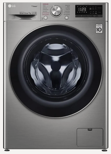 Изображение товара Стиральная машина LG F2V5HS2S, серебристый, 7кг, 1200об/мин, инверторная, с паром, с фронтальной загрузкой