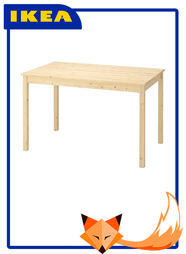 Стол деревянный IKEA Ingo из массива сосны 120*75 см (Икеа Ингу)