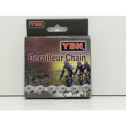 фото Цепь для многоскоростного велосипеда 116 звеньев ybn