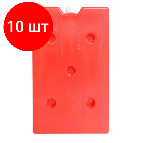 фото Комплект 10 штук, аккумулятор холода хтл-4-1.45 (-20с) красный 1.45 л термологика
