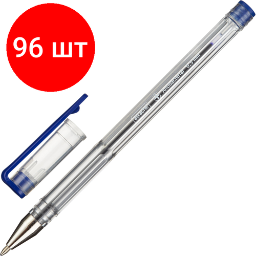 Комплект 96 штук, Ручка шариковая неавтомат. Attache Antibacterial А02 масл,0.5мм, син