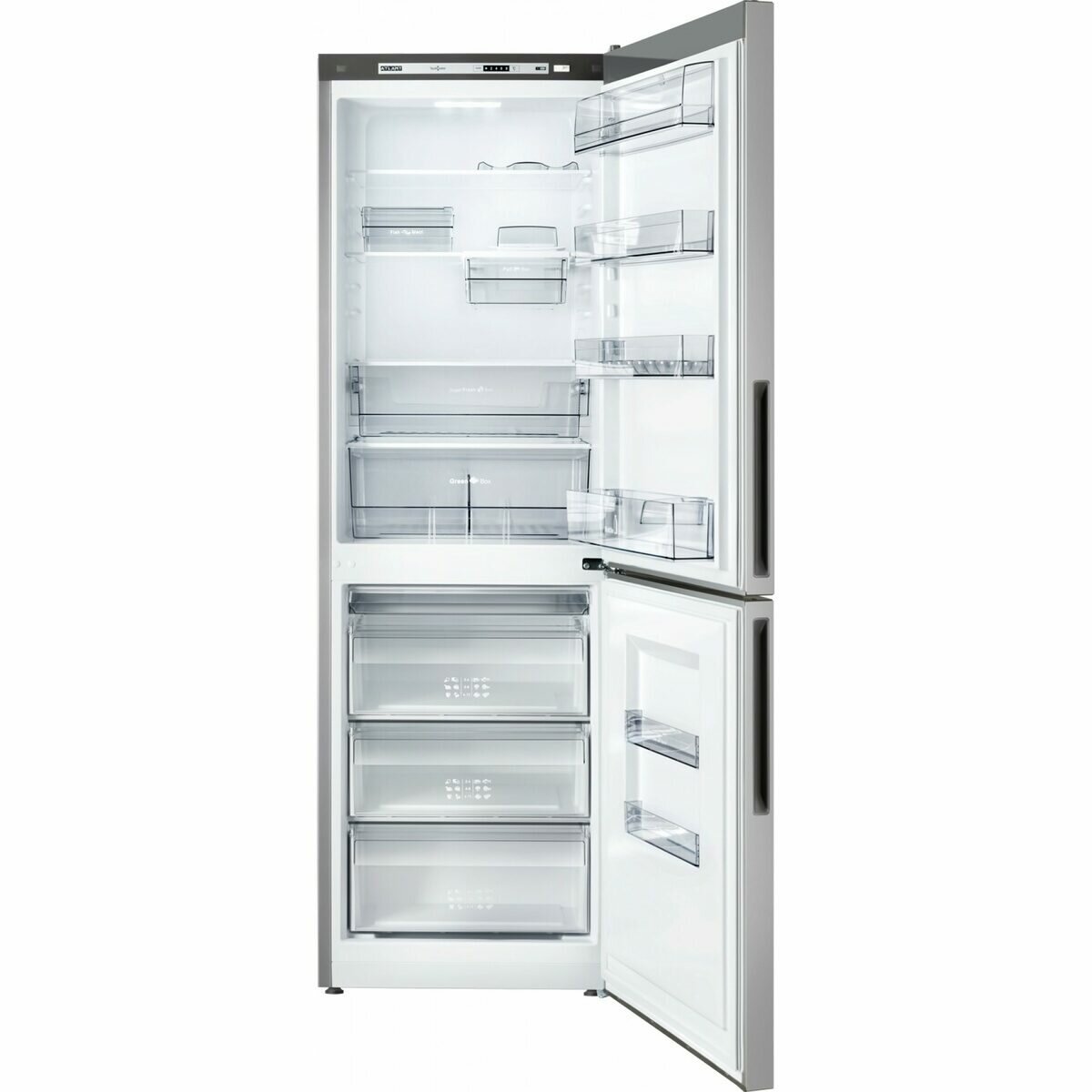 Холодильник АТЛАНТ , двухкамерный, серебристый - фото №19
