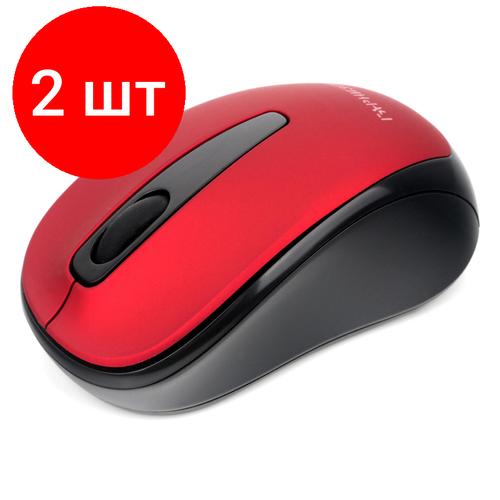 Комплект 2 штук Мышь компьютерная Гарнизон GMW-450-4 WLS чернкрасн 1000dpi 18840 172000₽