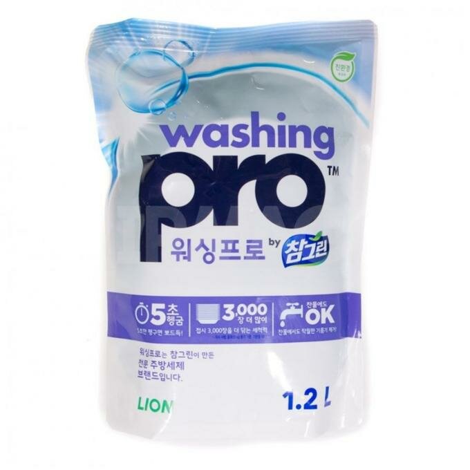 Средство для мытья посуды CJ Lion Washing Pro, 1.2 л - фото №17