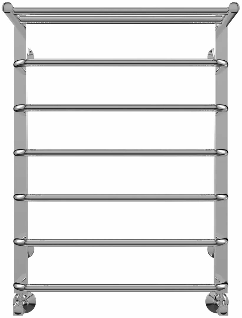 Полотенцесушитель водяной лесенка Equation 50x70 см нижняя подводка 1/2 x3/4 нержавеющая сталь цвет хром с полкой