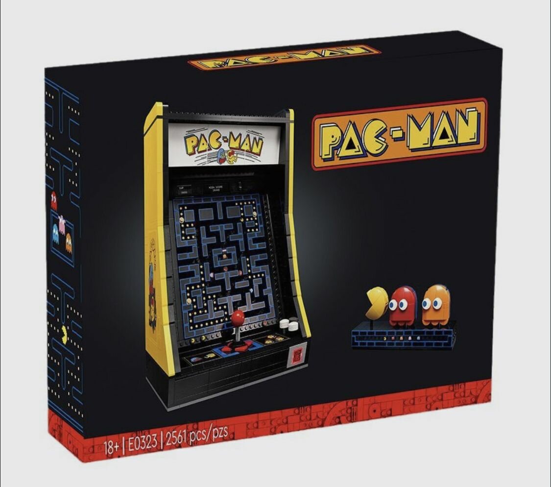 Конструктор Аркадный автомат Pac-Man Arcade 2561 деталь