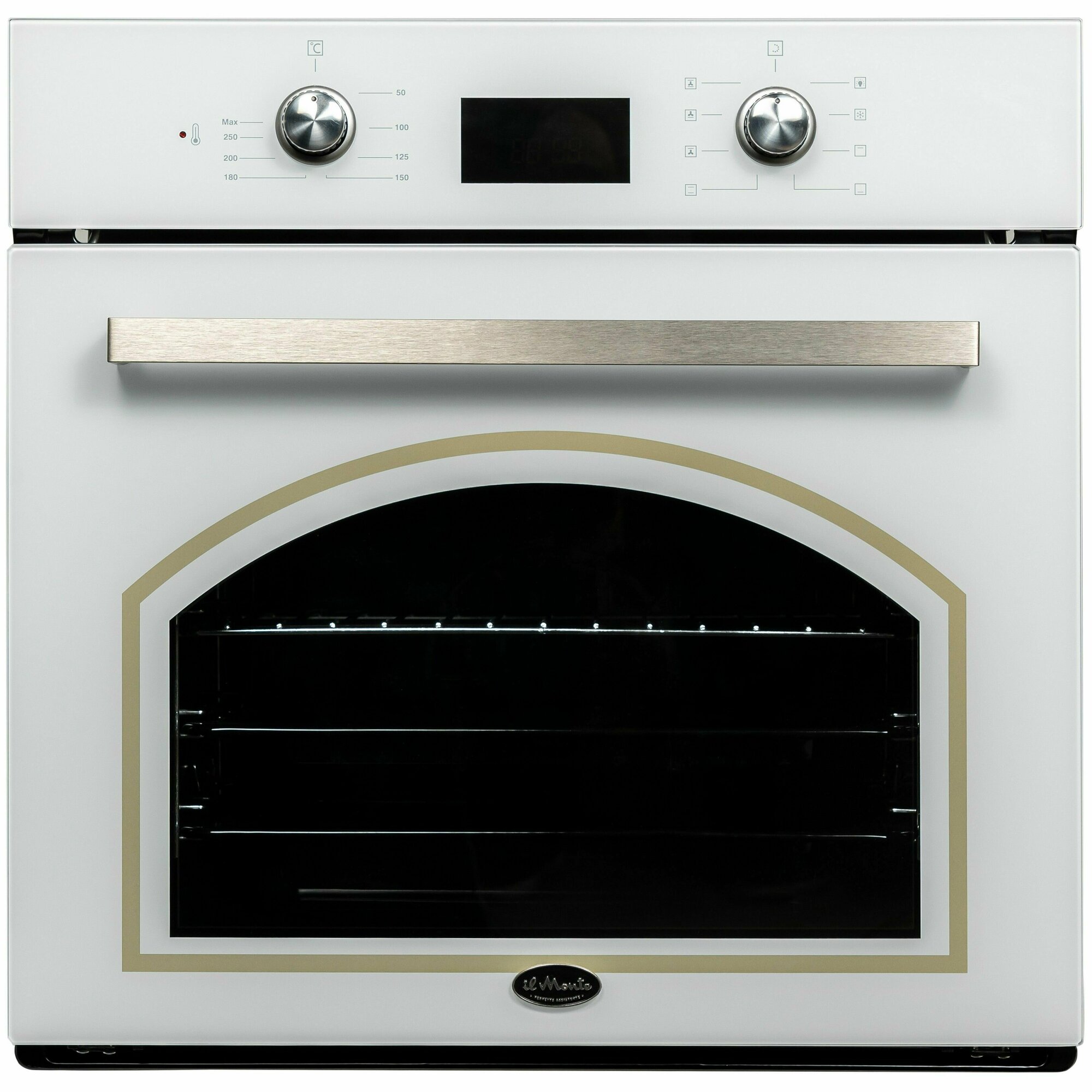 фото Духовой шкаф электрический встраиваемый, 56л, 7 режимов, Конвекция, Сенсорное управление, до 250 С, il Monte BO-67