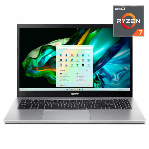 Ноутбук Acer Aspire 3 A315-44P Ryzen 7 5700U 16GB SSD 512GB NO OS NX KSJER007 57990₽