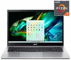 Ноутбук Acer Aspire 3 / A315-44P Ryzen 7 5700U/ 16GB / SSD 512GB / NO OS / NX.KSJER.007