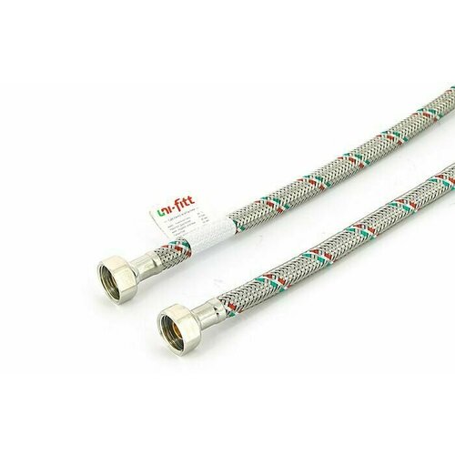 Гибкая подводка для воды Гайка - Гайка ВРВР 12 - 12 300 мм UNI-FITT Италия 2 шт 350₽