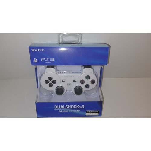 Беспроводной геймпад джойстик для Playstation 3 (PS3) White/белый