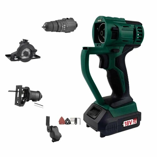 Шуруповерт аккумуляторный ударный беспроводной мульти набор KLPRO KLMS18-20 18 В 20 Ач 4 в 1 2190000₽