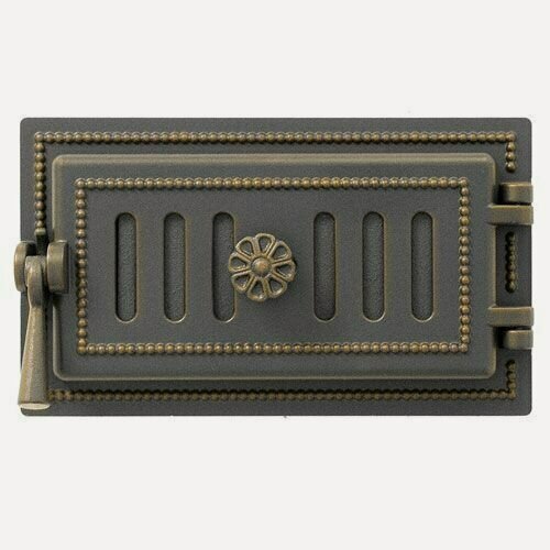 Изображение товара Дверка поддувальная Везувий 236 чугунная печная (Бронза)