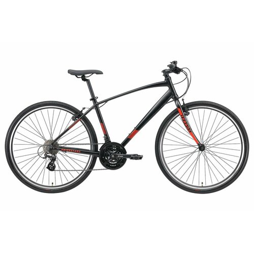 Велосипед Stark Terros 28.3 V (2024) 20 черный матовый металлик/оранжевый, черный