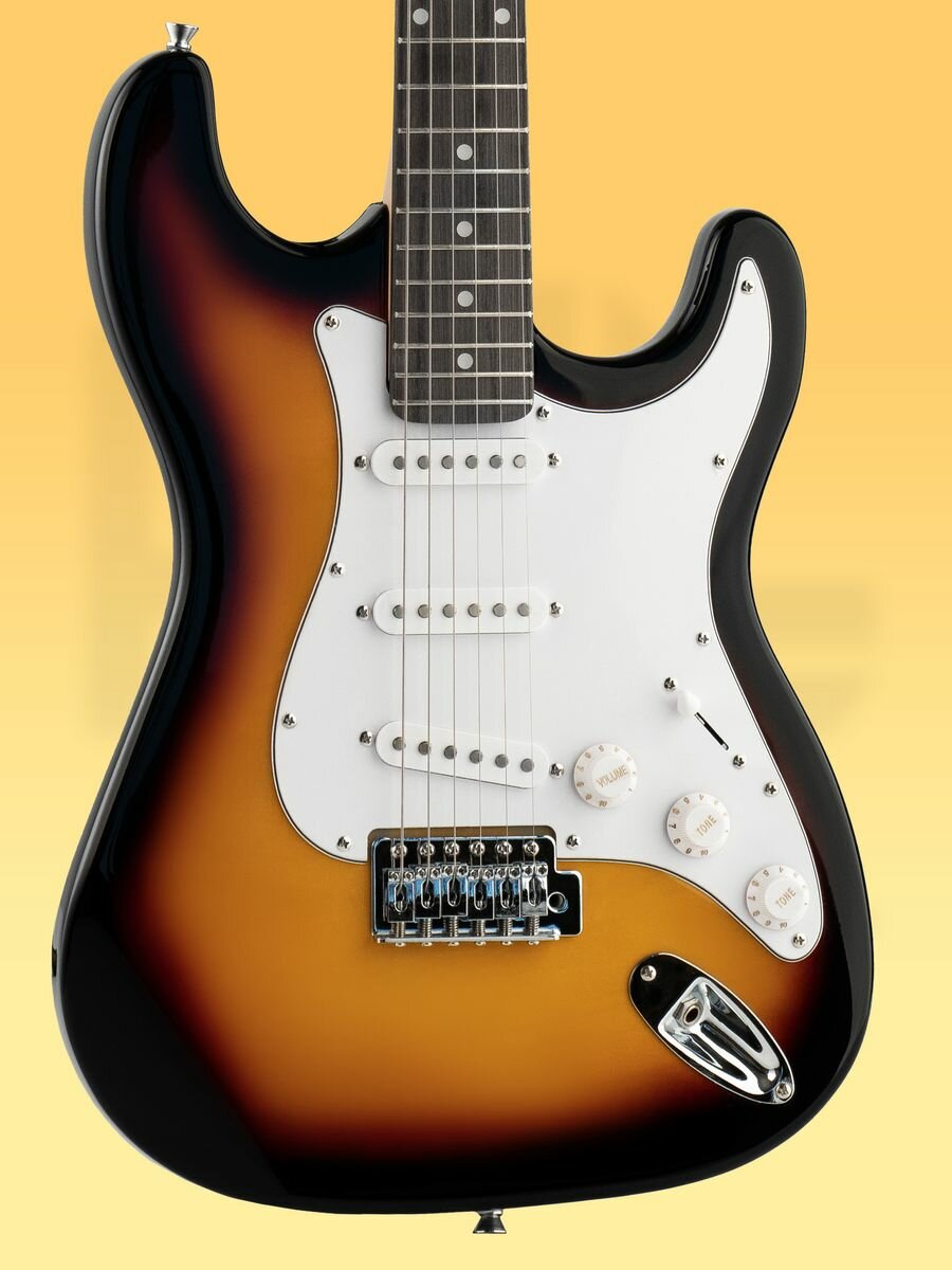 Электрогитара Stratocaster Rocket с комплектом PREMIUM, санберст