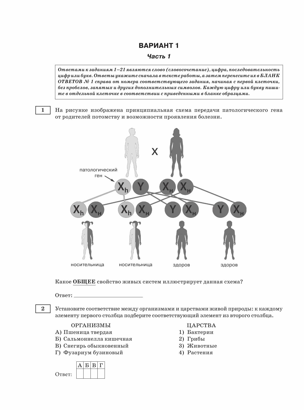 ОГЭ-2024. Биология (60x84/8). 10 тренировочных вариантов экзаменационных работ для подготовки к основному государственному экзамену - фото №12