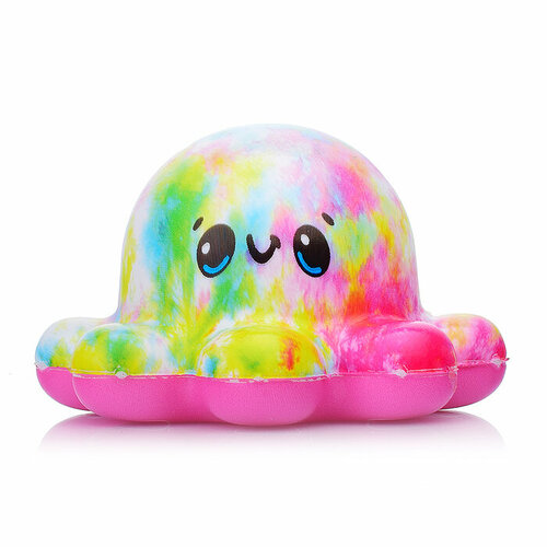 Сквиш осьминожка цветная, жмялка для детей, мялка для мальчиков и девочек