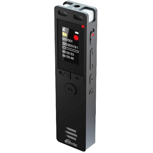 Диктофон Ritmix RR-155 16 Гб, пластик чёрный