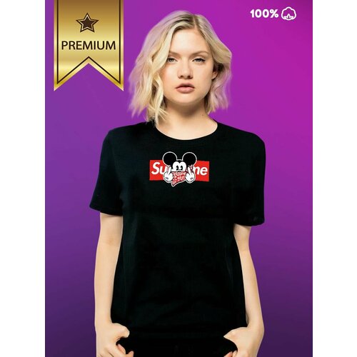 фото Футболка, размер 2xl (муж), черный styleprint