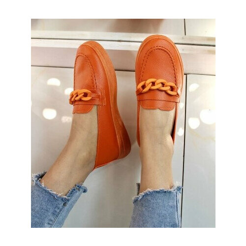 фото Мокасины , размер 37, оранжевый китай