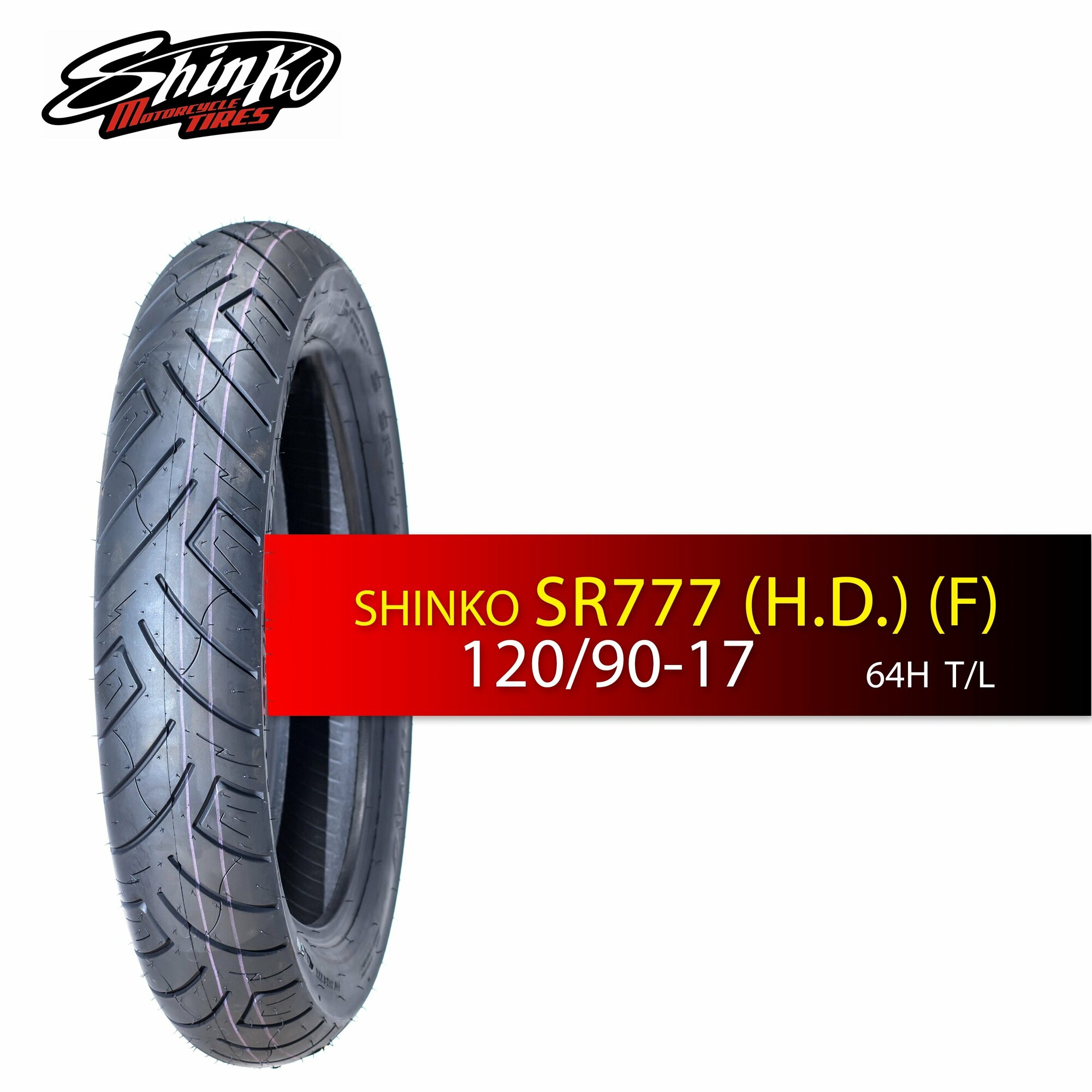 Мотошина / шина для мотоцикла Shinko SR777 Heavy Duty 120/90-17 64H Front TL