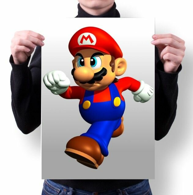Плакат Марио/ Mario №3, А4