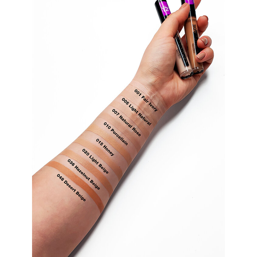 Консилер для лица `CATRICE` LIQUID CAMOUFLAGE стойкий, тон 005 (Light Natural) — фото 1