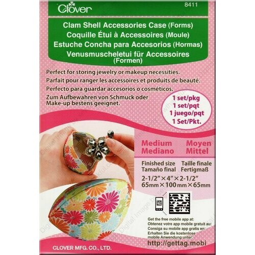 Заготовка для изготовления футляра-раковины (средние) Clover 8411