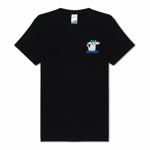 футболка ripndip хлопок однотонная размер xl черный Футболка RIPNDIP, размер XL, черный