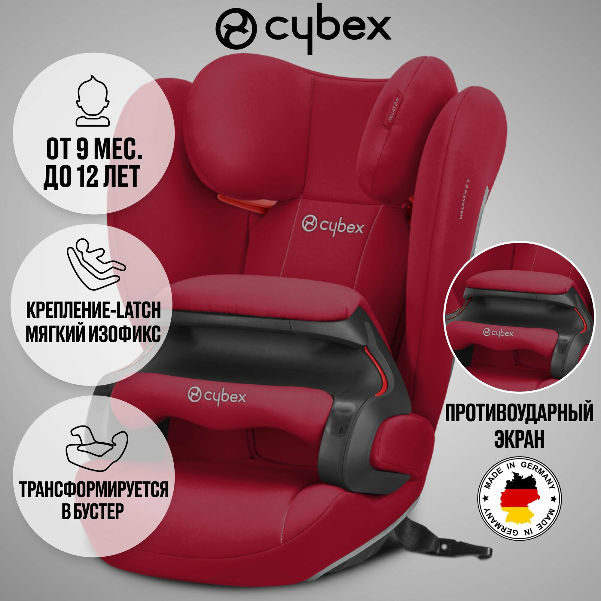 Автокресло группа 1/2/3 (9-36 кг) Cybex Pallas B-Fix