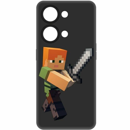 Чехол-накладка Krutoff Soft Case Minecraft-Алекс для OnePlus Nord 3 5G черный чехол накладка krutoff soft case minecraft иглобрюх для oneplus nord 3 5g черный
