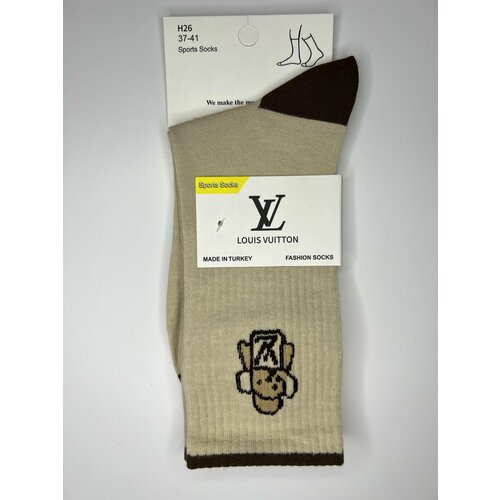 фото Носки , размер 36-41, бежевый нет бренда