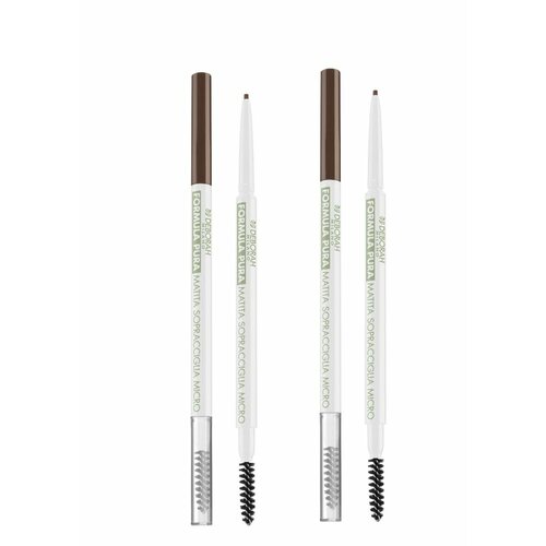 Карандаш для бровей Deborah Milano, Formula Pura Eyebrow Micropencil, автоматический тон 02 средний, 0,1 г, 2 шт.