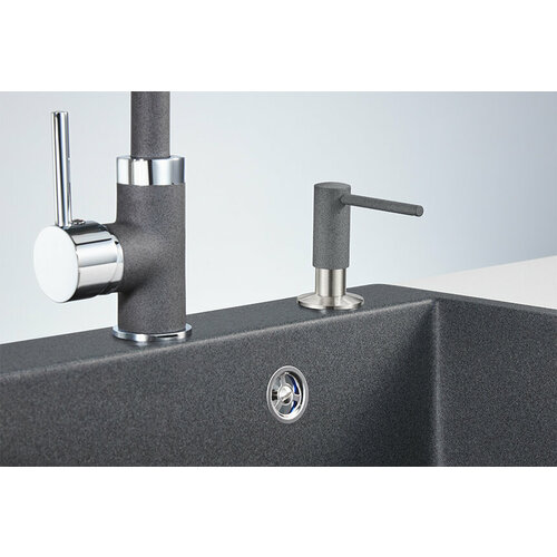 Кухонный дозатор GRANULA 018 D, графит (чёрно-серый)