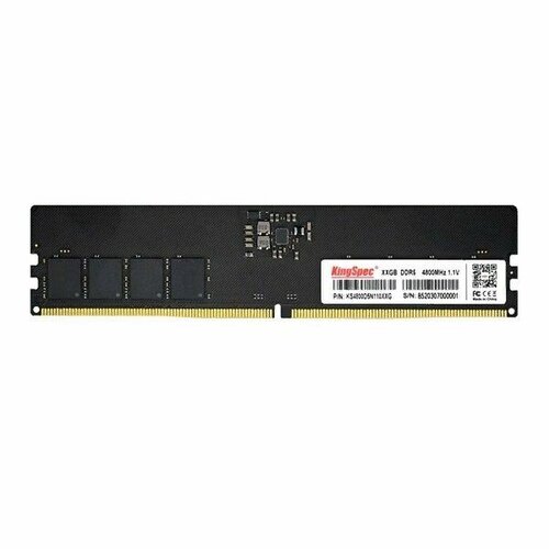 память ddr4 8gb 2666mhz kingspec ks2666d4p12008g rtl long dimm 288 pin 1 2в single rank Оперативная память Kingspec DDR5 16GB 4800MHz RTL PC5-38400 CL40 DIMM 288-pin 1.1В single rank Ret