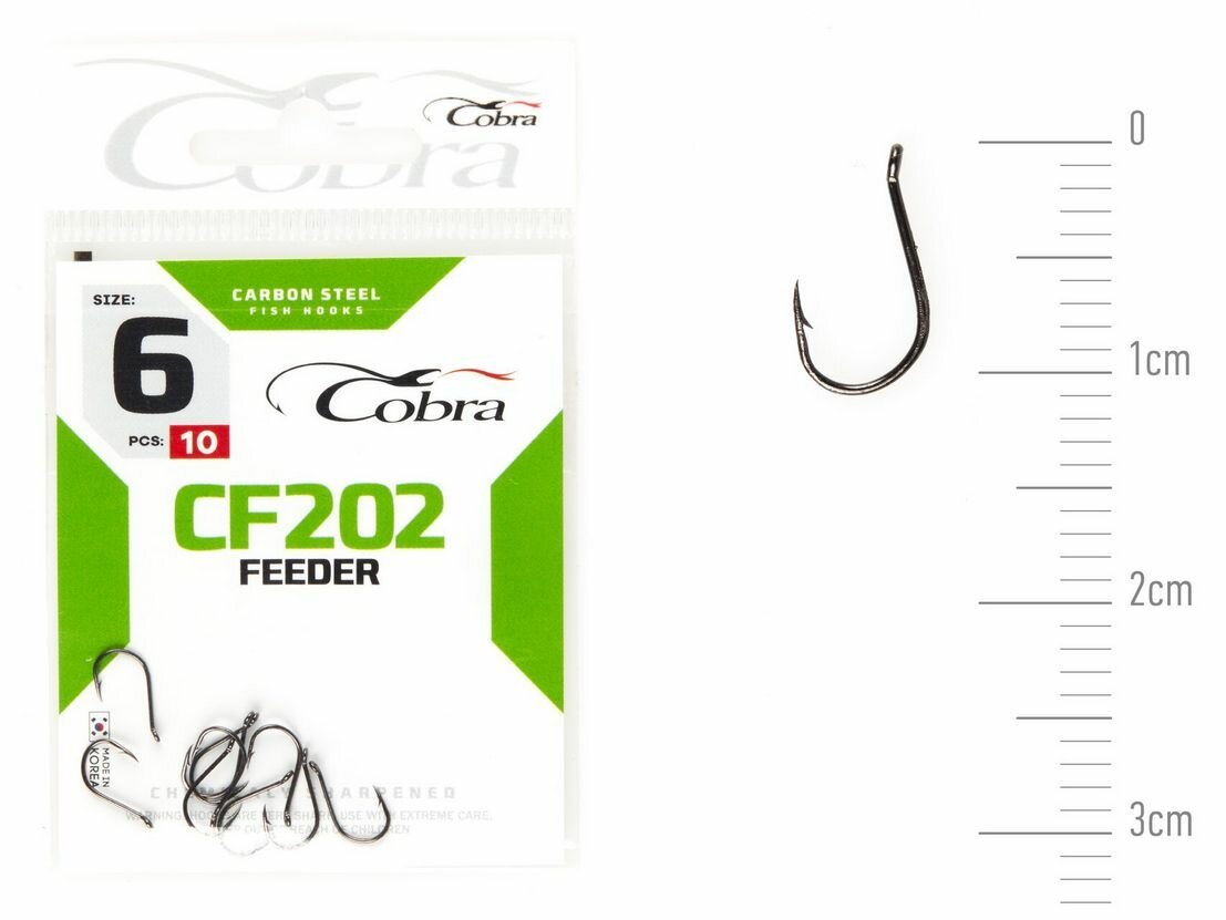 Крючки Cobra FEEDER сер. CF202 разм. 006 20шт.