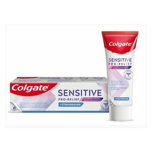 COLGATE Зубная паста Sensitive Pro-Relief Отбеливание 75мл зубная паста для чувствительных зубов colgate sensitive pro relief 75 мл