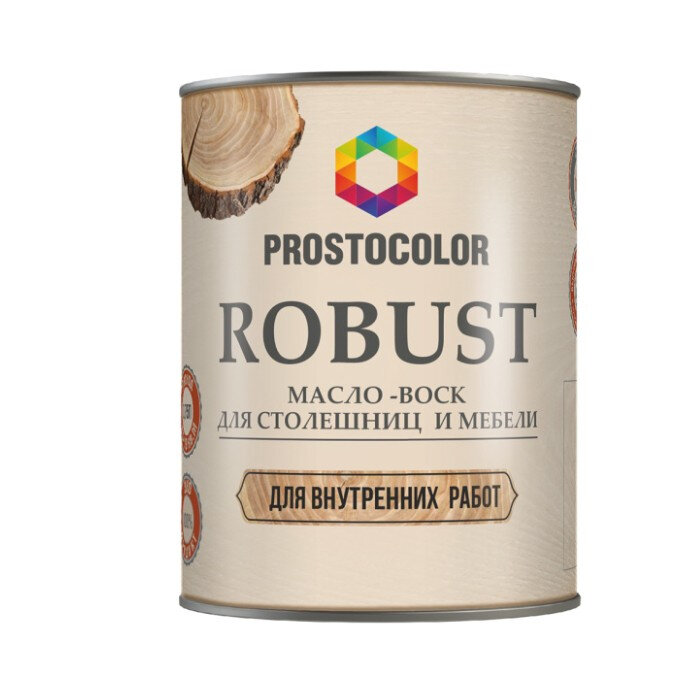 фото Масло для столешниц и мебели Prostocolor Robust, дуб, 0.4 л [101060]