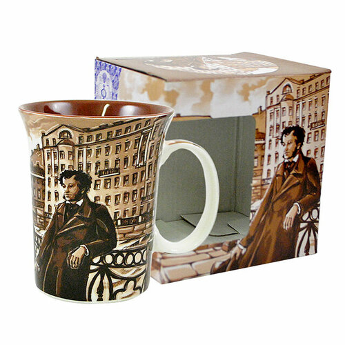 Кружка grand opulent пушкин 300мл рельефная фарфор 1437₽