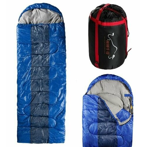Мешок спальный спальник TAC Alpinist 280 15 -8 220х75 синий 4656₽