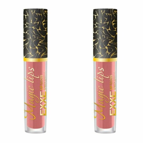 EXXE Блеск для губ Magic lips, тон 04 Абсолютный гламур, 3.5 мл, 2 шт