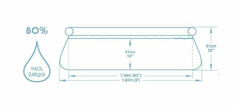 Бассейн надувной круглый Bestway 57392 BW 183х183х51 см 940 л
