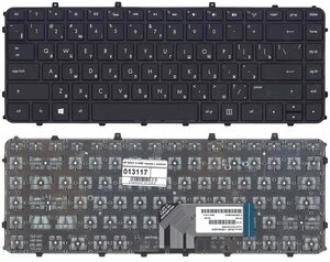 Клавиатура для ноутбука HP Envy 6-1253er черная с черной рамкой